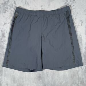 QÔR Men’s Athletic Lined Shorts Gray Size L Performance Stretch